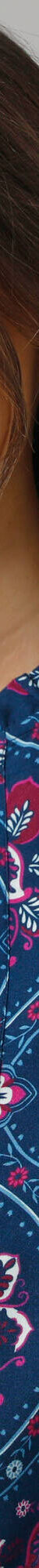 Chemisier col volanté, manches bouffantes, imprimé fleuri (bleu) Chemisier col volanté, manches bouffantes, imprimé fleuri (bleu)